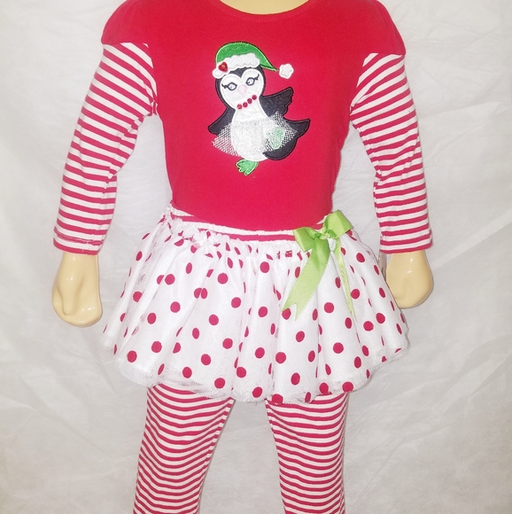 Rare Edition holiday 2-piece holiday set 9mos - Picture 3 of 7
